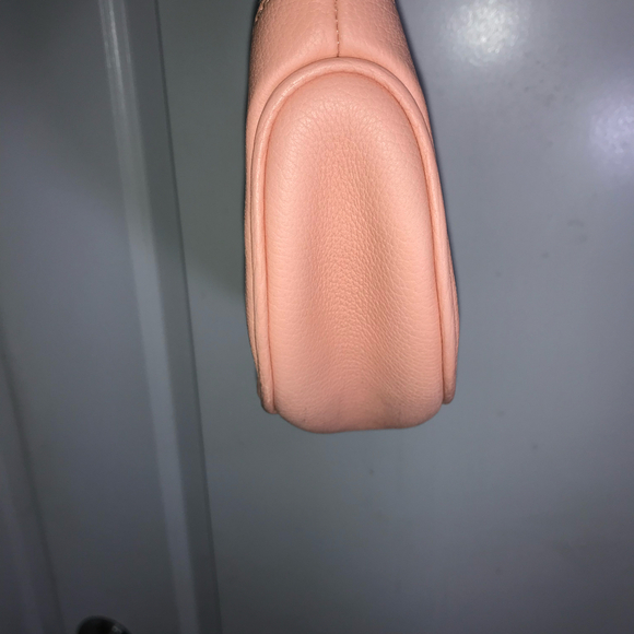 Dooney & Bourke Vintage Pink Logo Canvas and Leather Trim  Hobo Shoulder Bag EUC - Picture 3 of 5